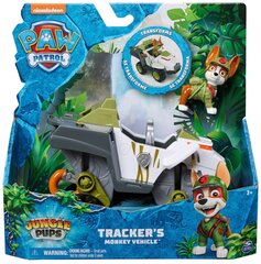 Paw Patrol Jungle Pups mänguauto Trackeri figuuriga hind ja info | Poiste mänguasjad | kaup24.ee