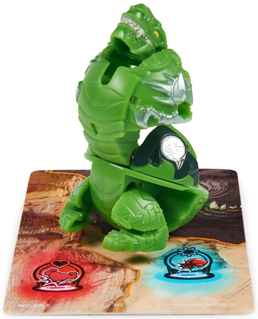 Bakugan treeningkomplekt + Titanium Trox Dino Clan figuur Roheline strateegiamäng hind ja info | Poiste mänguasjad | kaup24.ee