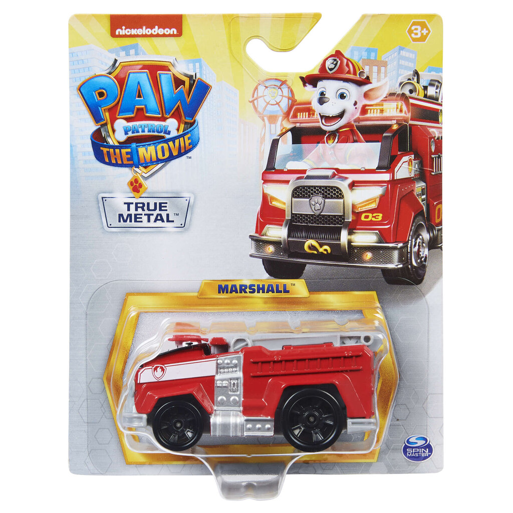 Paw Patrol The Movie Marshall tuletõrjeauto koos figuuriga 8cm hind ja info | Poiste mänguasjad | kaup24.ee