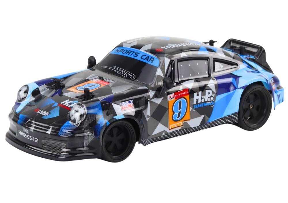 Kaugjuhitav drift auto 1:18, sinine hind ja info | Poiste mänguasjad | kaup24.ee