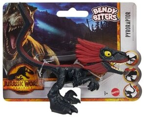 Mattel Jurassic World Bendy Biters Пирораптор цена и информация | Игрушки для мальчиков | kaup24.ee
