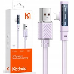 Mcdodo Высокоскоростной угловой кабель USB Lightning 36W 1.2M фиолетовый цена и информация | Кабели для телефонов | kaup24.ee