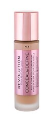 Jumestuskreem Makeup Revolution London Conceal and Define Full Coverage 23 ml, F4,5 hind ja info | Jumestuskreemid, puudrid | kaup24.ee