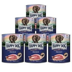 Happy Dog Sensible Pure France Monoproteiiniga konservid koertele pardilihaga, 800g x 6tk hind ja info | Konservid koertele | kaup24.ee