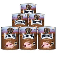 Happy Dog Truthahn Pur konserv kalkunilihaga, 800g x 6tk hind ja info | Konservid koertele | kaup24.ee