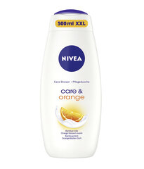 Dušigeel Nivea Care Shower Care & Orange, 500 ml hind ja info | Dušigeelid, õlid | kaup24.ee