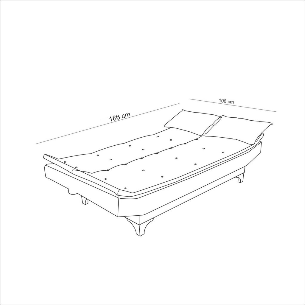 2-osaline pehme mööbli komplekt Santo-TKM05-94216, hall цена и информация | Pehme mööbli komplektid  | kaup24.ee