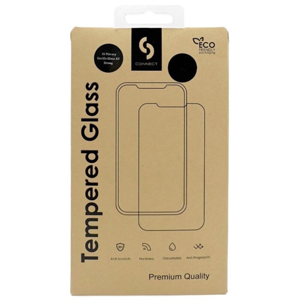 Connect Corning Gorilla Ultra Strong 3D privaatsusklaas Apple iPhone 13 / 13 Pro / 14 цена и информация | Ekraani kaitsekiled | kaup24.ee