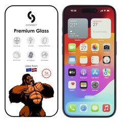 Connect Corning Gorilla Ultra Strong 3D-klaas Apple iPhone 15 Pro Black jaoks hind ja info | Ekraani kaitsekiled | kaup24.ee