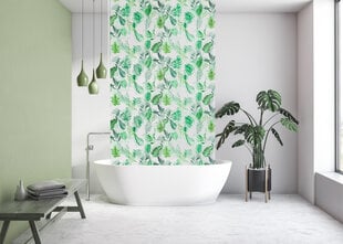 Dušikardinad Bojanek Monstera 60x240 cm цена и информация | Аксессуары для ванной комнаты | kaup24.ee