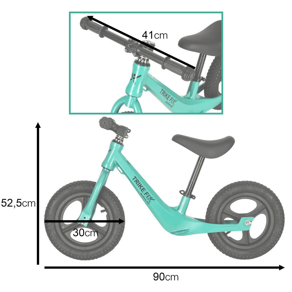 Trike Fix Active X2 krossiratas roheline KidsPro цена и информация | Jalgrattad | kaup24.ee