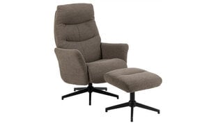 Кресло-реклайнер Actona London, серый цена и информация | Кресла в гостиную | kaup24.ee
