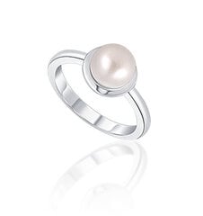 JwL Luxury Pearls Нежное серебряное кольцо с настоящей белой жемчужиной JL0677 цена и информация | Кольцо | kaup24.ee