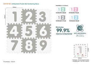 Numbers Hall antibakteriaalne vahtmatt hind ja info | Tegelustekid | kaup24.ee