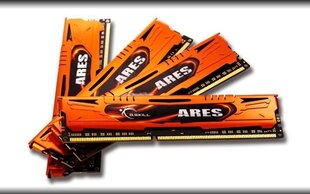 G.Skill DDR3 32GB (8GBx4) 1600MHz, CL10, Ares LowProfile Quad (F3-1600C10Q-32GAO) цена и информация | Оперативная память (RAM) | kaup24.ee