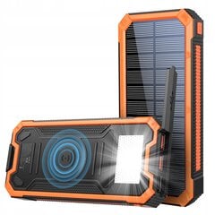 SOLAR POWERBANK 4xUSB 20000mAh 20W INDUKTSIOON IP65 hind ja info | Akupangad | kaup24.ee