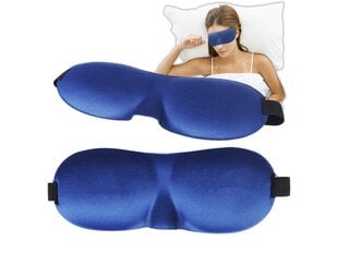 Маска для сна 3D EYE SLEEPING BANDS голубая 5954 цена и информация | Женские шапки | kaup24.ee