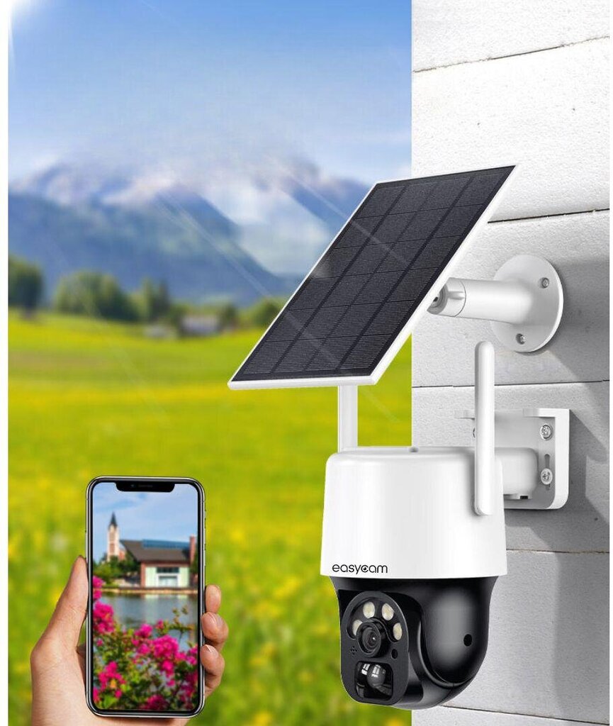 IP-kaamera päikeseenergia EasyCam Tuya EC-3PT4DL-S цена и информация | Arvuti (WEB) kaamerad | kaup24.ee