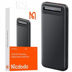 MCDODO POWERBANK 10000MAH KOOS EKRAANIGA 3X USB USB-C 22.5W + USB-C KAABEL hind ja info | Akupangad | kaup24.ee