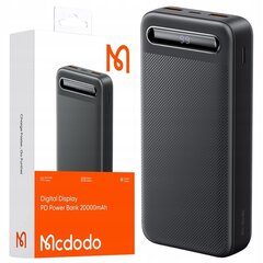 MCDODO POWERBANK 20000MAH С ДИСПЛЕЕМ 2X USB USB-C 2A 10W + КАБЕЛЬ USB-C цена и информация | Зарядные устройства Power bank | kaup24.ee