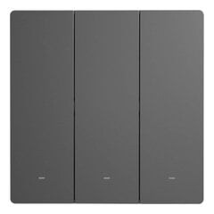 Sonoff Smart 3 Channel WiFi Wall Switch Black (M5-3C-86) цена и информация | Датчики | kaup24.ee