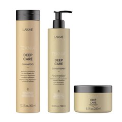 Lakmé Teknia Deep Care Pack komplekt kahjustatud juustele 300 ml + 300 ml + 250 ml hind ja info | Maskid, õlid, seerumid | kaup24.ee