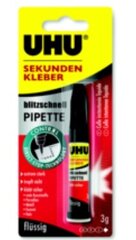Универсальный мгновенный клей UHU с пипеткой, 3 г цена и информация | Канцелярские товары | kaup24.ee