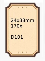 .NIIMBOT etiketid kleebised D101 24*38mm 170tk jaoks hind ja info | Vihikud, märkmikud ja paberikaubad | kaup24.ee