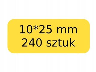 Наклейки .NIIMBOT ЖЕЛТЫЕ 10*25мм 240шт цена и информация | Тетради и бумажные товары | kaup24.ee