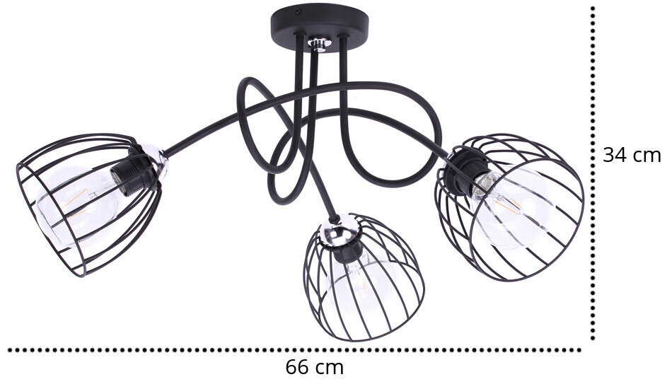 LightHome rippvalgusti Edison цена и информация | Rippvalgustid | kaup24.ee