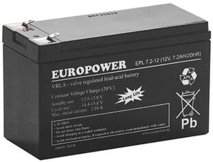 Aku AGM Europower EPL 12V 72Ah T1 hind ja info | Akud | kaup24.ee