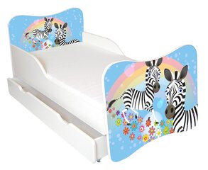 Детская кровать с матрасом и ящиком для постельного белья Ami 47, 140x70 см цена и информация | Детские кровати | kaup24.ee