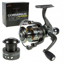 HOKKAIDO CONSENSUS REEL RD 4000 9+1BB + SP. цена и информация | Катушки для спиннинга | kaup24.ee