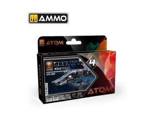 AMMO MIG - ATOM Набор акриловых красок Gravity 4 - Metallic, 20807 цена и информация | Принадлежности для рисования, лепки | kaup24.ee