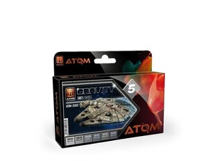 AMMO MIG - ATOM Набор акриловых красок Gravity 5 - Grey, 20808 цена и информация | Принадлежности для рисования, лепки | kaup24.ee