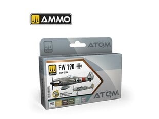 AMMO MIG - ATOM Akrüül värvikomplekt FW 190 Colors, 20904 hind ja info | Kunstitarbed, voolimise tarvikud | kaup24.ee