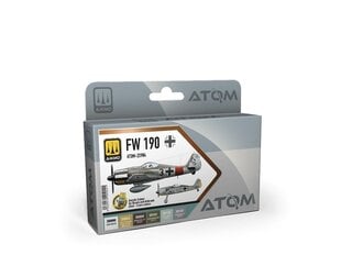 AMMO MIG - ATOM Akrüül värvikomplekt FW 190 Colors, 20904 hind ja info | Kunstitarbed, voolimise tarvikud | kaup24.ee