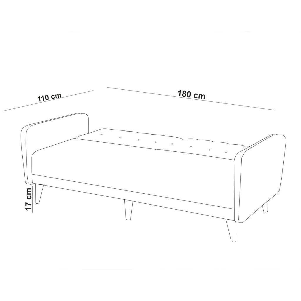 2-osaline pehme mööblikomplekt Aria-TKM01-1053, hall цена и информация | Pehme mööbli komplektid  | kaup24.ee