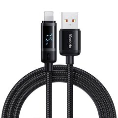 Cable USB-A to Lightning Mcdodo CA-5000, 1,2m (black) цена и информация | Кабели для телефонов | kaup24.ee