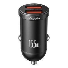 Mcdodo CC-2950 car charger, 2x USB, 15.5W (black) цена и информация | Зарядные устройства для телефонов | kaup24.ee