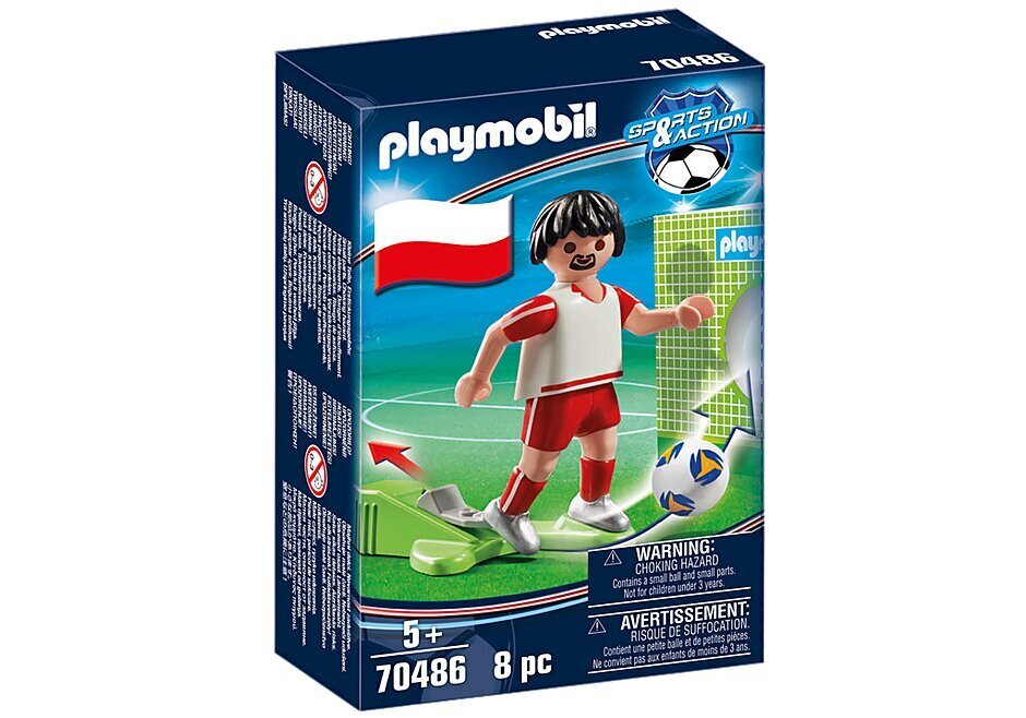 70486 Playmobil Sports & Action Poola rahvusmängija figuur цена и информация | Klotsid ja konstruktorid | kaup24.ee