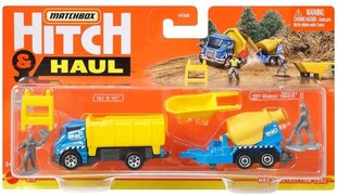 Matchbox Hitch Haul Бетономешалка Самосвал HFH84 цена и информация | Игрушки для мальчиков | kaup24.ee