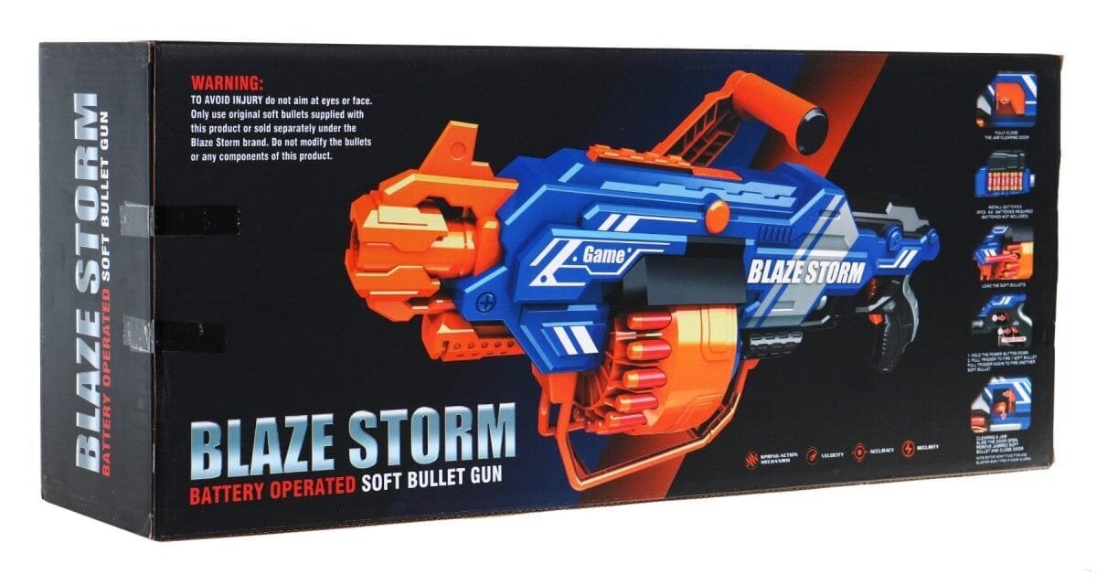 Laste automaatkuulipilduja Blaze Storm ZC7122 цена и информация | Poiste mänguasjad | kaup24.ee