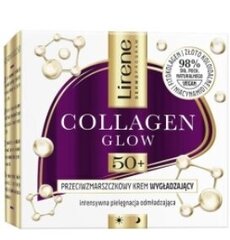 Silendav näokreem kortsude vastu Lirene Collagen Glow 50+, 50 ml hind ja info | Näokreemid | kaup24.ee