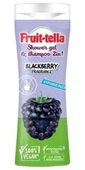 Dušigeel ja šampoon 2in1 Fruittella Blackberry, 300 ml hind ja info | Dušigeelid, õlid | kaup24.ee