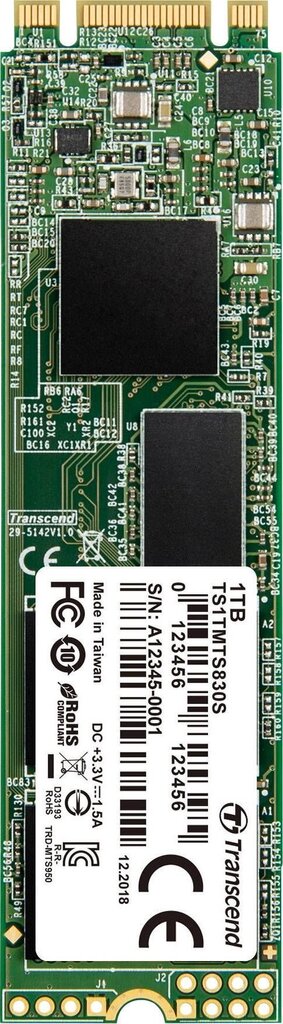 Transcend TS1TMTS830S hind ja info | Sisemised kõvakettad (HDD, SSD, Hybrid) | kaup24.ee