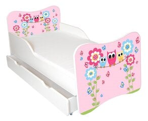Детская кровать с матрасом и ящиком для постельного белья Ami 54, 140x70 см цена и информация | Детские кровати | kaup24.ee