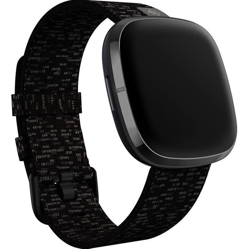 Fitbit Watch Band Woven Small Charcoal hind ja info | Nutikellade ja nutivõrude tarvikud | kaup24.ee