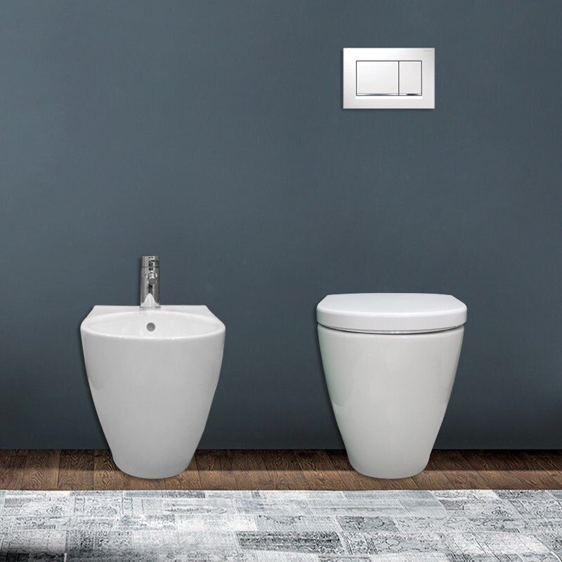 GEBERIT iCON 500.827.00.1 Vasa, sisseehitatud WC, aeglaselt sulguva kaanega, valge цена и информация | WС-potid | kaup24.ee