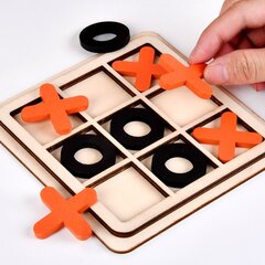 Puidust mäng tic-tac-toe цена и информация | Настольные игры, головоломки | kaup24.ee